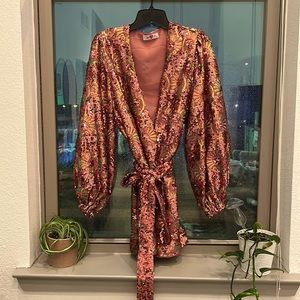 BuddyLoves Adeline Wild Strawberry Wrap Dress